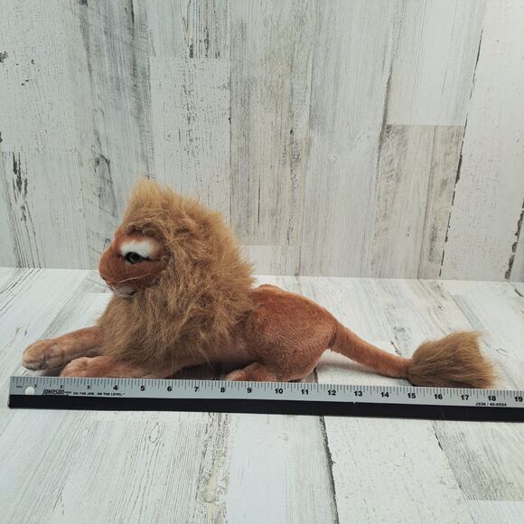 Royal Plush Lion Lying Down Stuffed Animal Toy Collectible VTG Big Cat Realistic - Picture 15 of 15